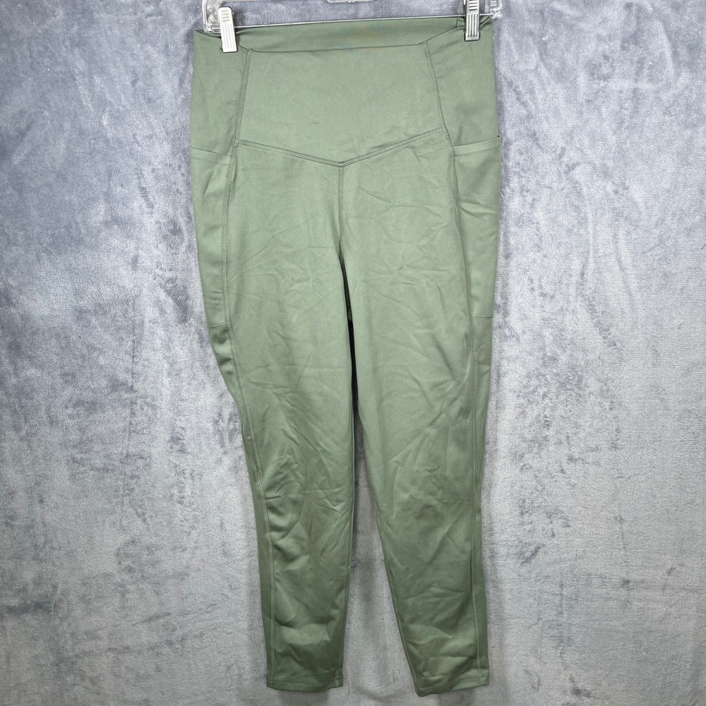Jockey Active Leggings High Waist Athletic Yoga‎ Pants with Pockets Size L
